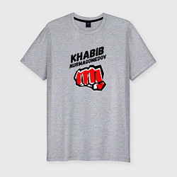 Мужская slim-футболка Khabib Fighter