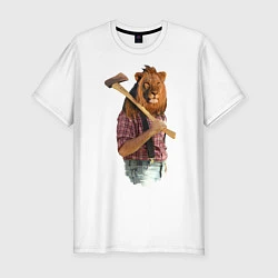 Мужская slim-футболка Lion lumberjack