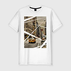 Мужская slim-футболка NY Taxi