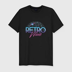 Футболка slim-fit Retrowave Spacetraveling, цвет: черный