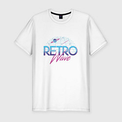 Футболка slim-fit Retrowave Spacetraveling, цвет: белый