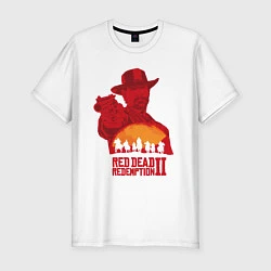 Мужская slim-футболка Red Dead Redemption 2
