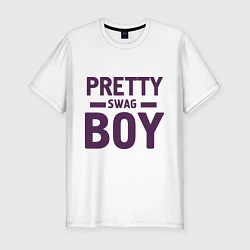 Мужская slim-футболка Pretty SWAG Boy