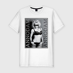 Футболка slim-fit Annodam Annodam, цвет: белый