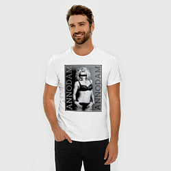 Футболка slim-fit Annodam Annodam, цвет: белый — фото 2