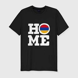 Мужская slim-футболка Армения - Дом