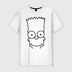 Мужская slim-футболка Bart Face