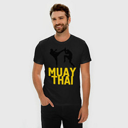 Футболка slim-fit Muay Thai, цвет: черный — фото 2