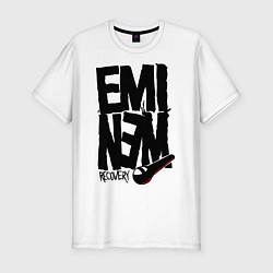 Мужская slim-футболка Eminem recovery