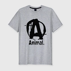 Мужская slim-футболка Animal Logo