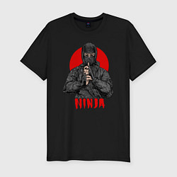 Футболка slim-fit Sun Ninja, цвет: черный