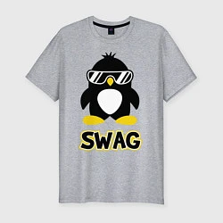 Мужская slim-футболка SWAG Penguin
