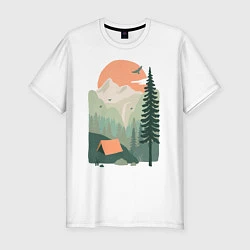 Мужская slim-футболка Wood Adventure