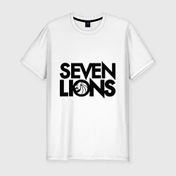 Мужская slim-футболка 7 Lions