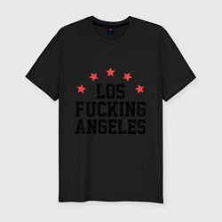 Футболка slim-fit Los Fucking Angeles, цвет: черный