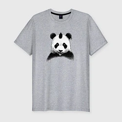 Мужская slim-футболка Панда Панк
