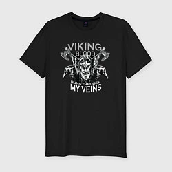 Мужская slim-футболка Viking Blood