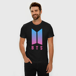 Футболка slim-fit BTS: Neon Rap Monster, цвет: черный — фото 2