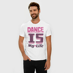 Футболка slim-fit Dance is my life, цвет: белый — фото 2