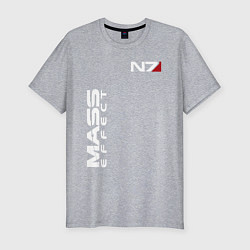 Футболка slim-fit MASS EFFECT N7, цвет: меланж