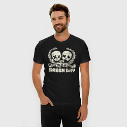 Футболка slim-fit Green Day: Skulls Love, цвет: черный — фото 2