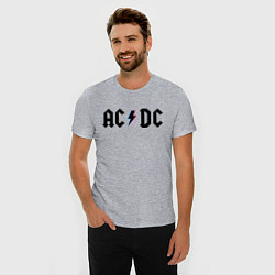 Футболка slim-fit AC/DC, цвет: меланж — фото 2