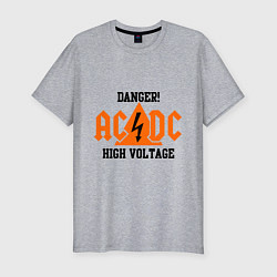 Футболка slim-fit AC/DC: High Voltage, цвет: меланж