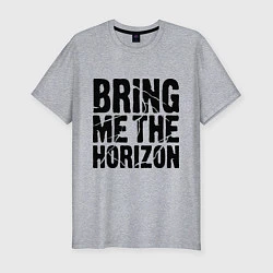 Мужская slim-футболка Bring me the horizon