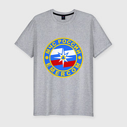 Футболка slim-fit Emercom Russia, цвет: меланж