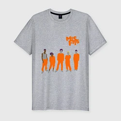 Мужская slim-футболка Misfits Orange