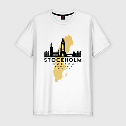 Мужская slim-футболка Stockholm