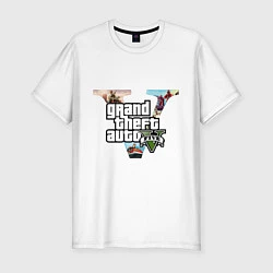 Футболка slim-fit GTA V: City, цвет: белый