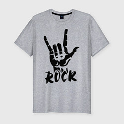 Футболка slim-fit Real Rock, цвет: меланж