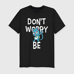 Футболка slim-fit Dont Worry be Fairy Tail, цвет: черный