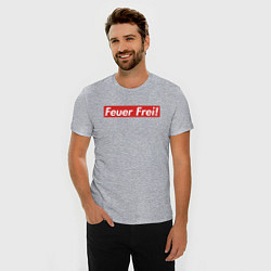 Футболка slim-fit Feuer Frei!, цвет: меланж — фото 2