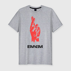 Футболка slim-fit Eminem Hand, цвет: меланж