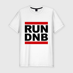 Футболка slim-fit RUN DNB, цвет: белый