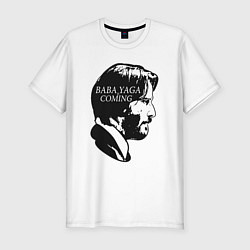 Мужская slim-футболка Baba Yaga is Coming