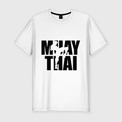 Мужская slim-футболка Muay thai