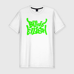 Мужская slim-футболка BILLIE EILISH: Street Art