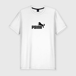 Мужская slim-футболка Psina logo