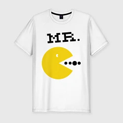 Футболка slim-fit Mr. Pac-Man, цвет: белый