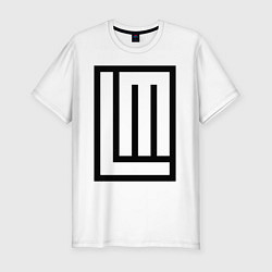 Футболка slim-fit LINDEMANN LOGO, цвет: белый