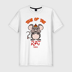 Мужская slim-футболка 2020 - Год Крысы