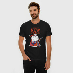 Футболка slim-fit New Year - new style!, цвет: черный — фото 2