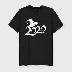 Мужская slim-футболка Год крысы 2020