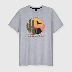 Мужская slim-футболка Аризона