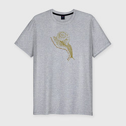 Мужская slim-футболка Очень самоуверенная улитка