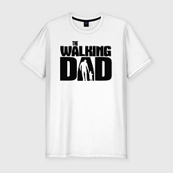 Футболка slim-fit The walking dad, цвет: белый