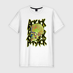 Мужская slim-футболка Mars Attack